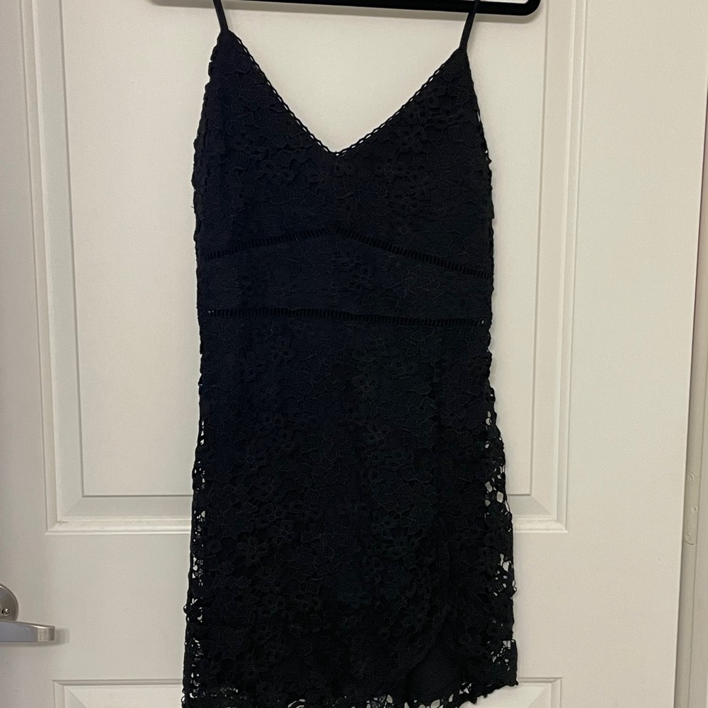 Black lace dress